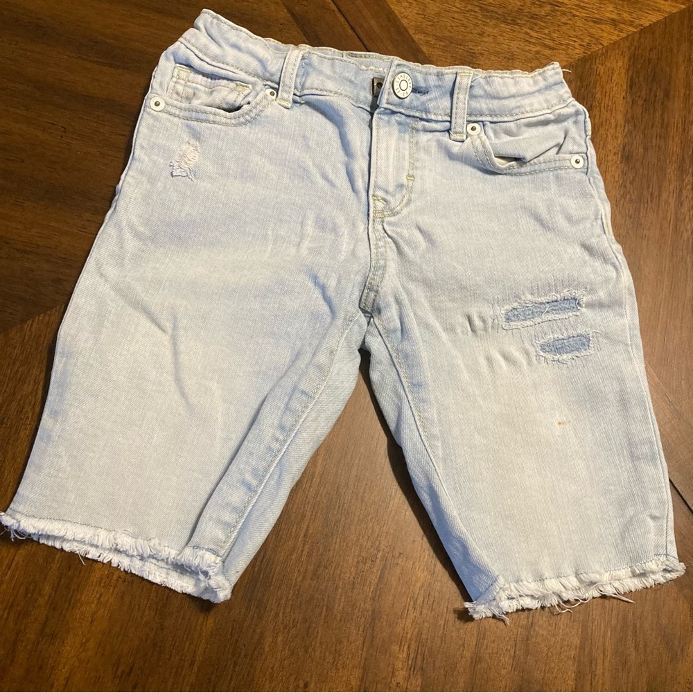 Gymboree girls sz. 6 (1) jean with bows and (1) short, skinny, adjustable waist - Picture 7 of 10